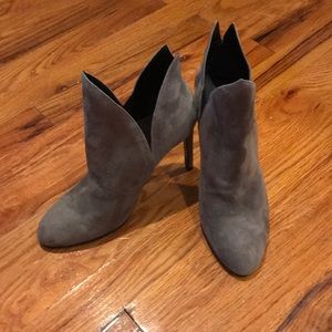 Kendal + Kylie grey suede bootie